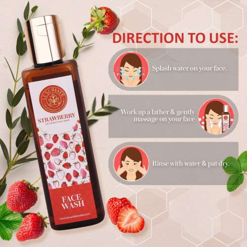 Luxuriate: Rejuvenation Strawberry Face Wash Cleanser for Men and Women - 100 ml