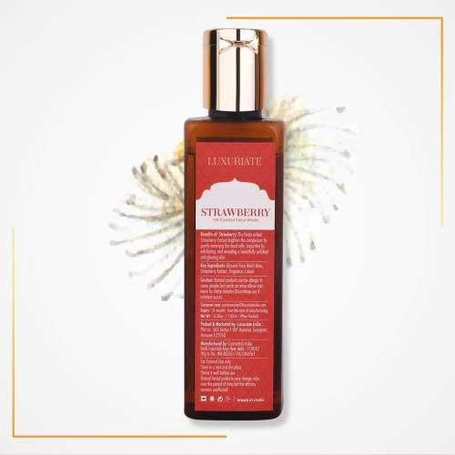 Luxuriate: Rejuvenation Strawberry Face Wash Cleanser for Men and Women - 100 ml