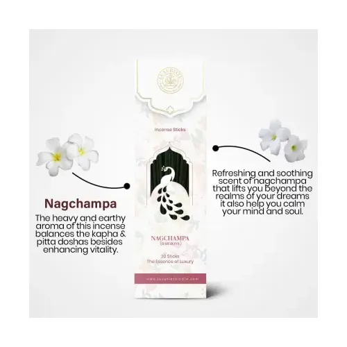 Luxuriate: Naag Champa Incense Agarbatti Sticks - Contains 20 Incense Sticks