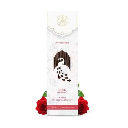 Luxuriate: Rose Ayurvedic,Organic,Natural and Non-Toxic Incense Sticks -...