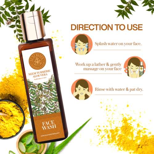 Luxuriate: Neem Turmuric Alovera Face Wash For Unisex - 100ml