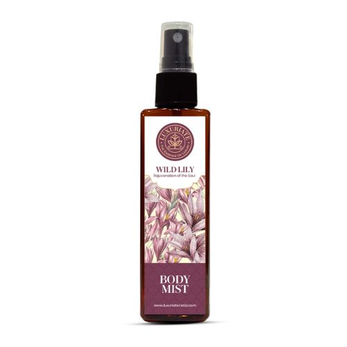 Luxuriate: Wild Lily Fragrance Body Mist with Rejuvenation of the Soul for Men & Women - 100 ml Luxuriate: Wild Lily Fragrance Body Mist with Rejuvenation of the Soul for Men & Women - 100 ml
