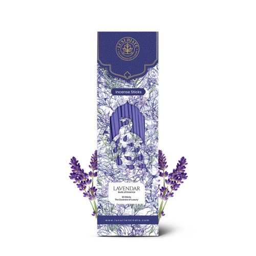 Luxuriate: Lavender Incense Agarbatti Sticks - Contains 20 Incense Sticks