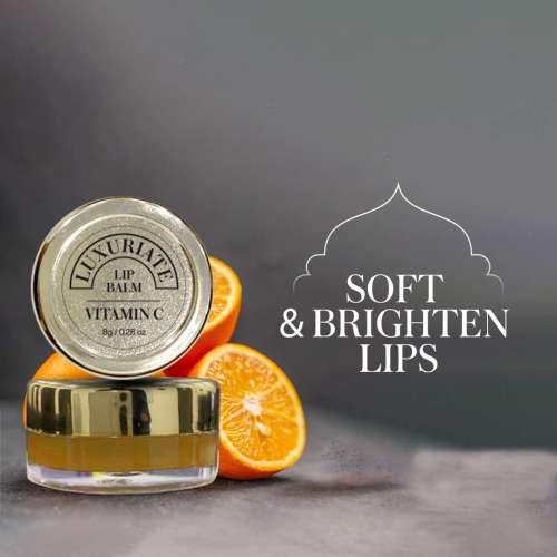 Luxuriate: Orange Vitamin C Lip Balm for Unisex - 8gm