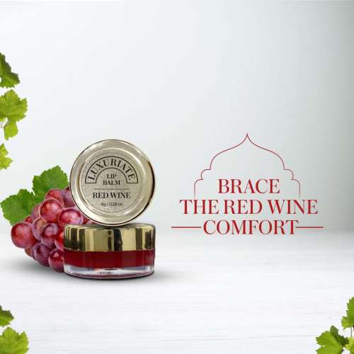 Luxuriate: Red Wine Lip Balm for Unisex - 8gm