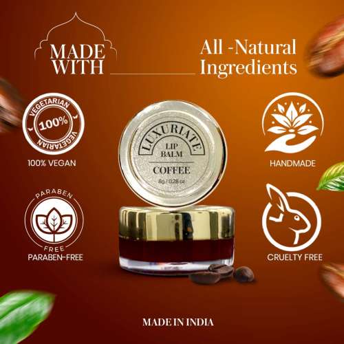 Luxuriate: Coffee Lip Balm For Unisex - 8gm