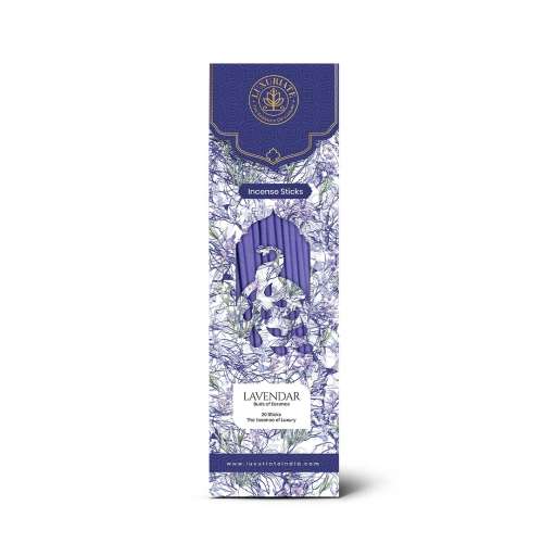 Luxuriate: Lavender Incense Agarbatti Sticks - Contains 20 Incense Sticks