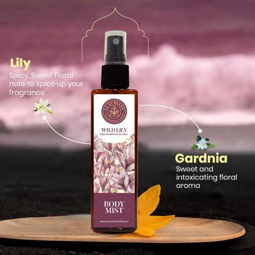 Luxuriate: Wild Lily Fragrance Body Mist with Rejuvenation of the Soul for Men & Women - 100 ml Luxuriate: Wild Lily Fragrance Body Mist with Rejuvenation of the Soul for Men & Women - 100 ml