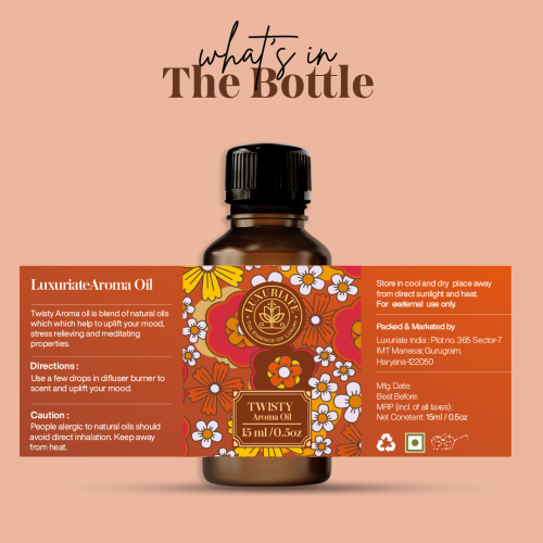 Luxuriate: Twisty Aroma Oil - 15ml