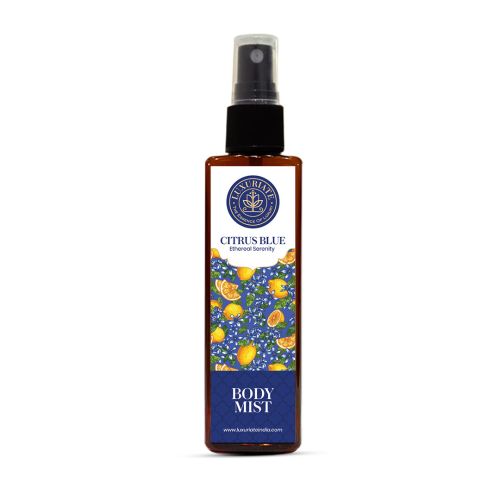 Luxuriate: Citrus Blue Mist Fragrance Body Mist Men & Women With Ethereay Serenity - 100ml Luxuriate: Citrus Blue Mist Fragrance Body Mist Men & Women With Ethereay Serenity - 100ml