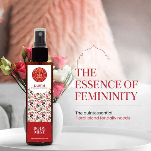 Luxuriate: Lady M Fragrance Body Mist for Men & Women With Essence of Femininity 100 ml