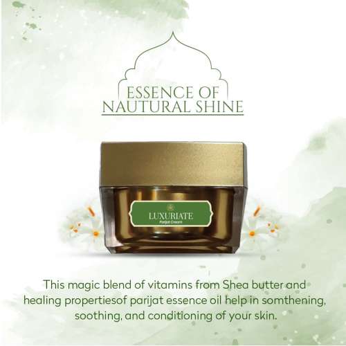 Luxuriate: Parijat Moisturizer Cream for Unisex - 50ml