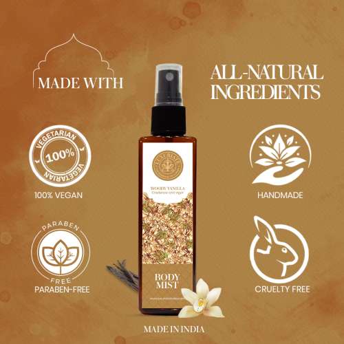 Luxuriate: Woody Vanilla Fragrance Body Mist for Men & Women - 100ml