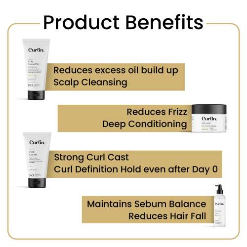 Curlin: Curlin Shampoo + Deep Conditioning Mask + Curl cream + Scalp tonic - Curl Expert Kit Curlin: Curlin Shampoo + Deep Conditioning Mask + Curl cream + Scalp tonic - Curl Expert Kit