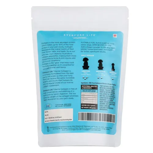 EVERPURE LIFE: Dr. Dog - EVERPURE LIFE Bone + Fur Specialist Pure Hydrolysed Marine Collagen for Dog - 200gm