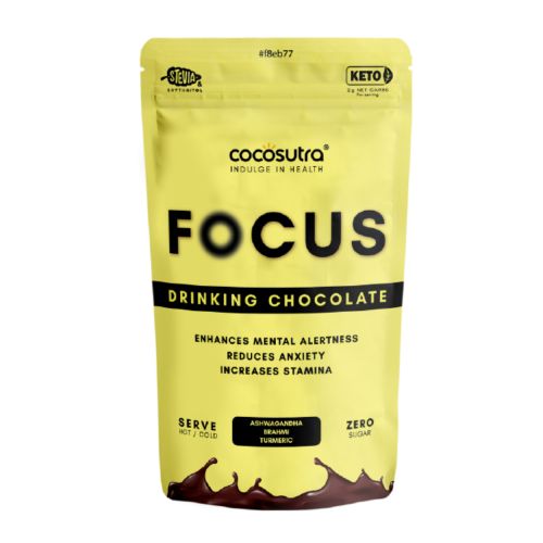 Cocosutra: FOCUS Sugar-Free Drinking Chocolate Mix - 200gm