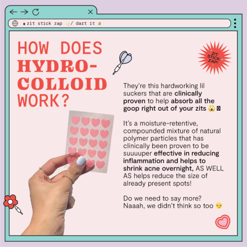 Gush: Dart It Hydrocolloid Pimple Patches - Heart