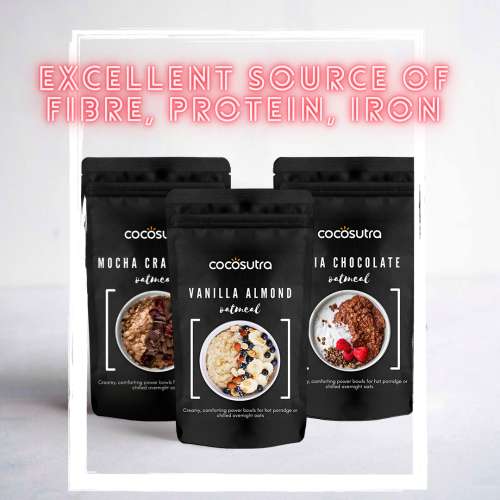 Cocosutra: Mocha Cranberry Oatmeal - 300gm Cocosutra: Mocha Cranberry Oatmeal - 300gm