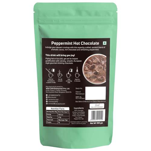 Cocosutra: Peppermint Hot Chocolate Mix - 100gm