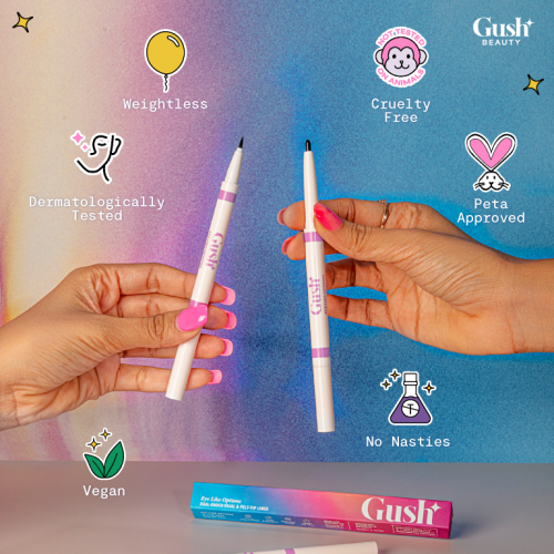 Gush: Eye Like Options- dual ended kajal & felt-tip liner - 0.65 gm