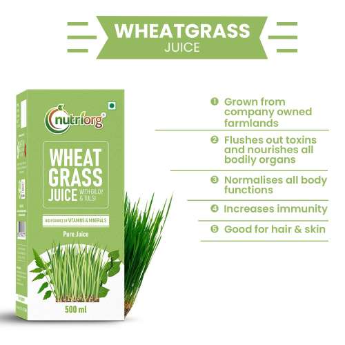 Nutriorg: Wheatgrass Juice - 500 ml