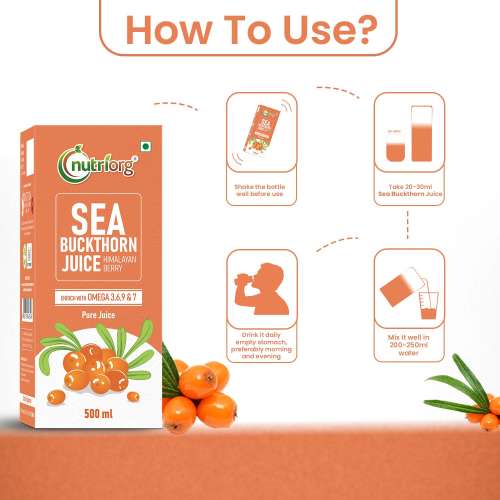 Nutriorg: Sea Buckthorn Juice - 500 ml