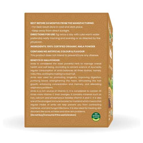Nutriorg: Certified Organic Amla Powder - 200 gm