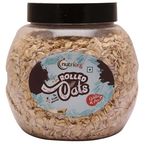 Nutriorg: Gluten Free Rolled Oats - 500 gm