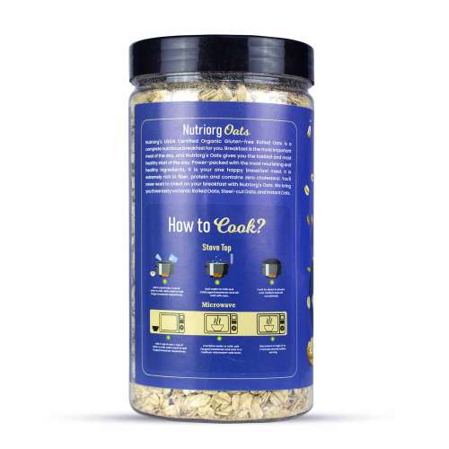 Nutriorg: Certified Organic Instant Oats - 400 gm