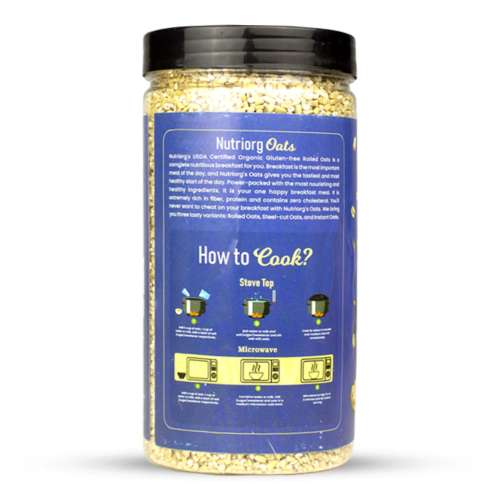 Nutriorg: Certified Organic Steelcut Oats - 650 gm