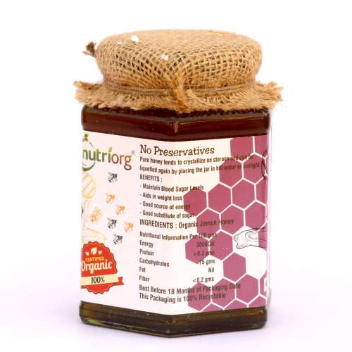 Nutriorg: Certified Organic Honey with Jamun Flavor - 500 gm