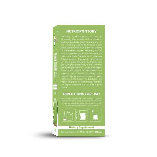 Nutriorg: Wheatgrass Juice - 500 ml