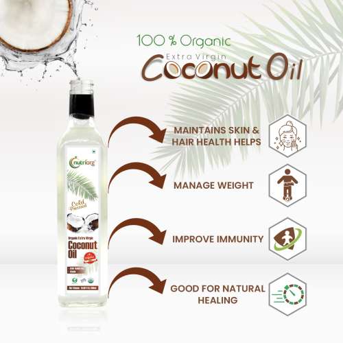 Nutriorg: Certified Organic Extra Virgin Coconut Oil - 500 ml