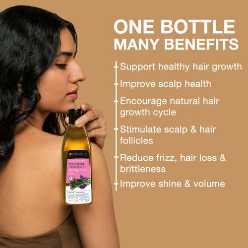 Soulflower: Rosemary Lavender Healthy Hair Oil - 225 ml