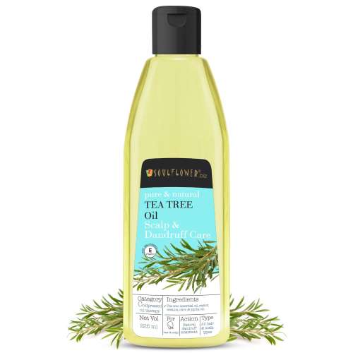 Soulflower: Tea Tree Anti Dandruff Hair Oil - 225 ml