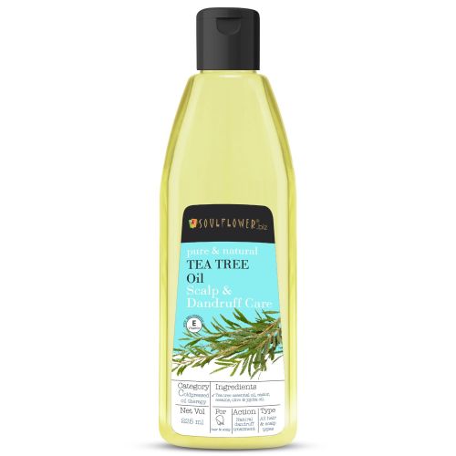Soulflower: Tea Tree Anti Dandruff Hair Oil - 225 ml