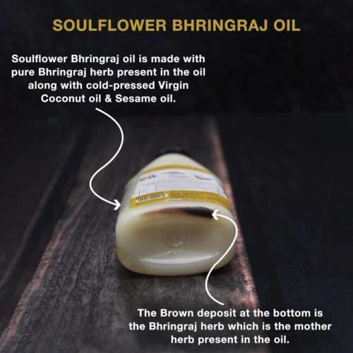 Soulflower: Coldpressed Bhringraj Hair Oil - 225 ml