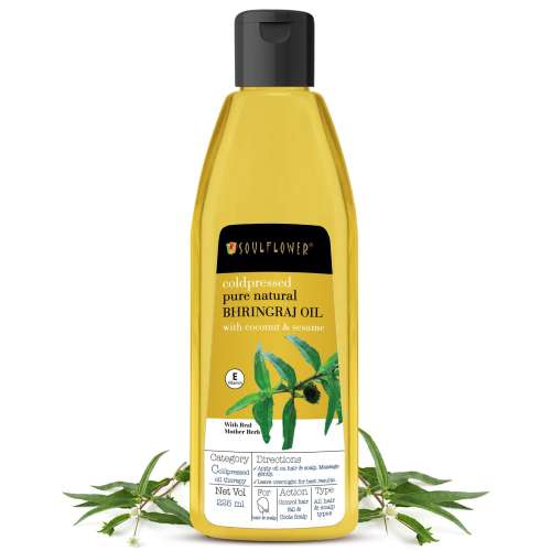 Soulflower: Coldpressed Bhringraj Hair Oil - 225 ml