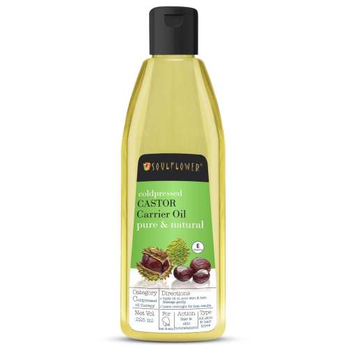 Soulflower: Coldpressed Castor Oil For Hair & Skin - 225 ml