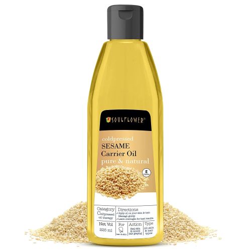 Soulflower: Coldpressed Sesame Carrier Oil - 225 ml