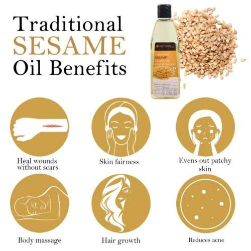 Soulflower: Coldpressed Sesame Carrier Oil - 225 ml