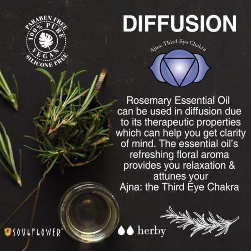 Soulflower: Rosemary Essential Oil - 30 ml