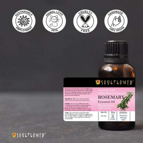 Soulflower: Rosemary Essential Oil - 30 ml