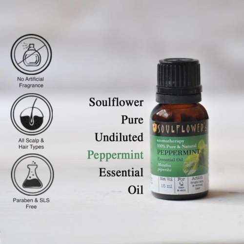 Soulflower: Peppermint Essential Oil - 15 ml