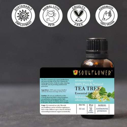 Soulflower: Tea Tree Essential Oil - 30 ml