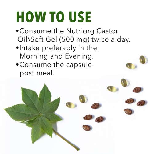 Nutriorg: Castor Oil Soft Gel - 60 capsule