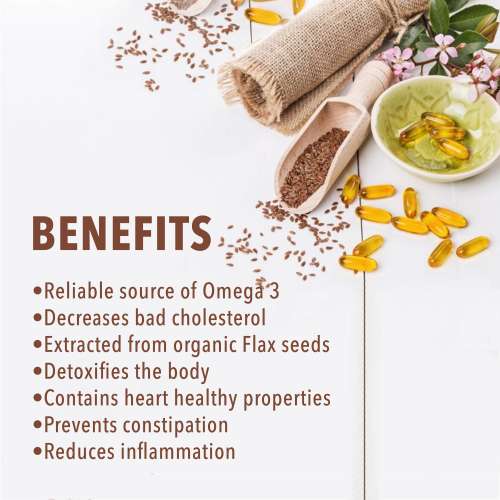 Nutriorg: Flaxseed Oil Soft Gel - 60 capsule