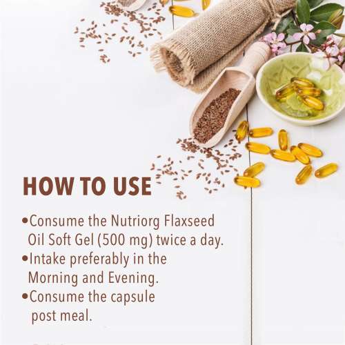 Nutriorg: Flaxseed Oil Soft Gel - 60 capsule