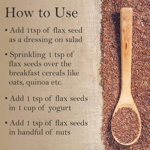 Nutriorg: Certified Organic Flaxseed Raw - 250 gm (Pack of 2)