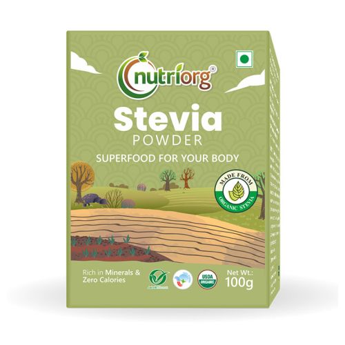 Nutriorg: Certified Organic Stevia Powder - 100 gm